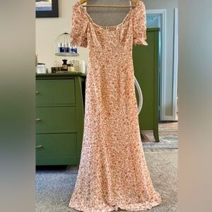 Reformation Gloria Dress In Corinne, brand new, never worn, no flaws.